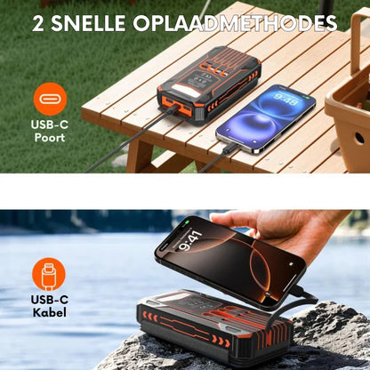 VoltRidge 48.000 mAh Solar Powerbank | Krachtige Powerbank